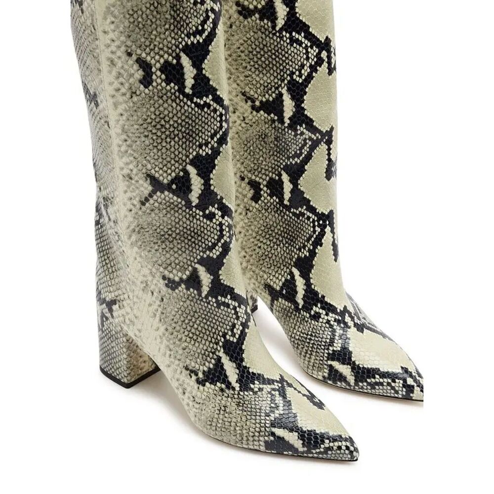 Aanja 70 python-effect leather knee-high boots - image 4